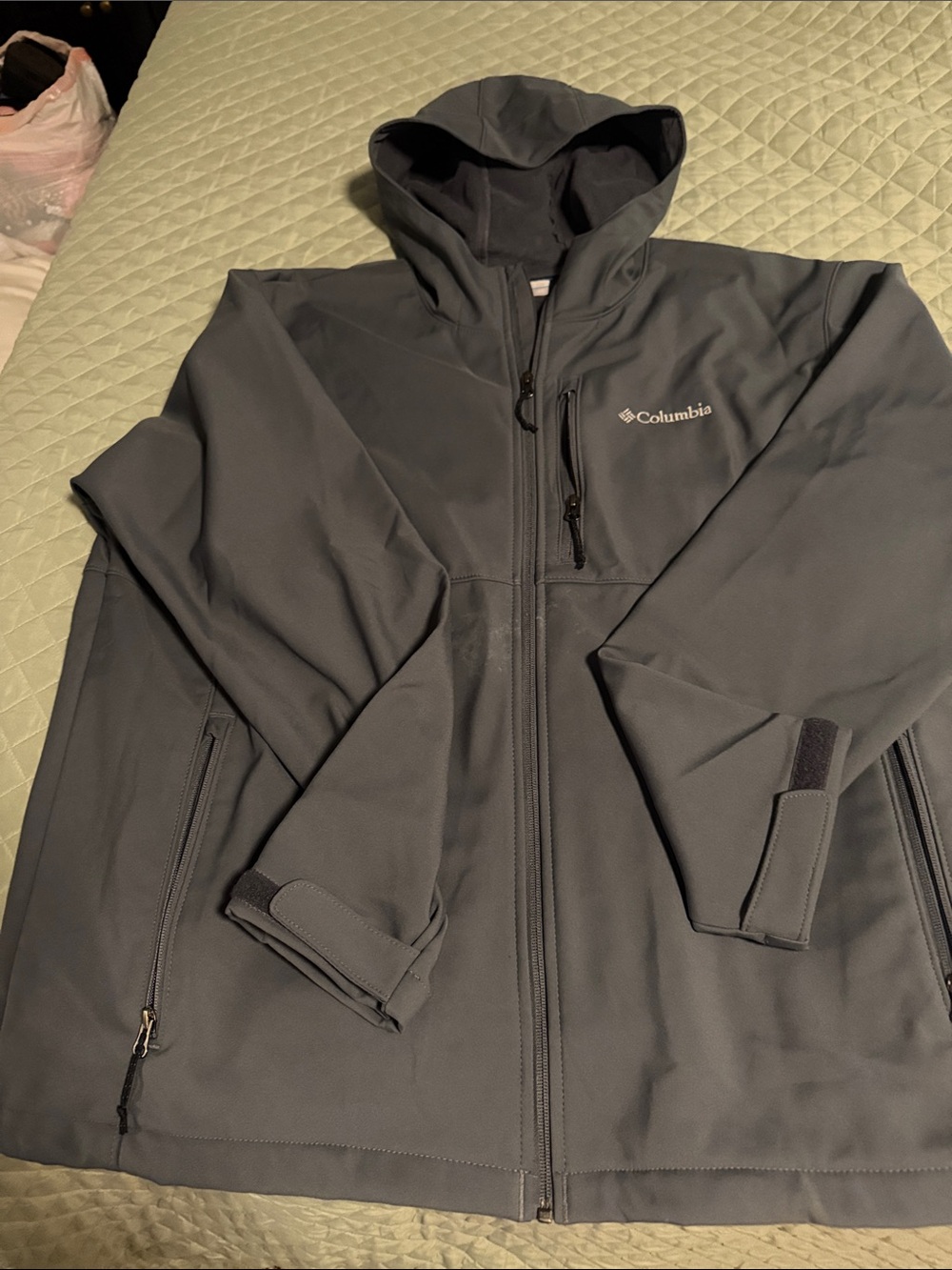 Columbia Men's Hooded Softshell Jacket - Dark Gray